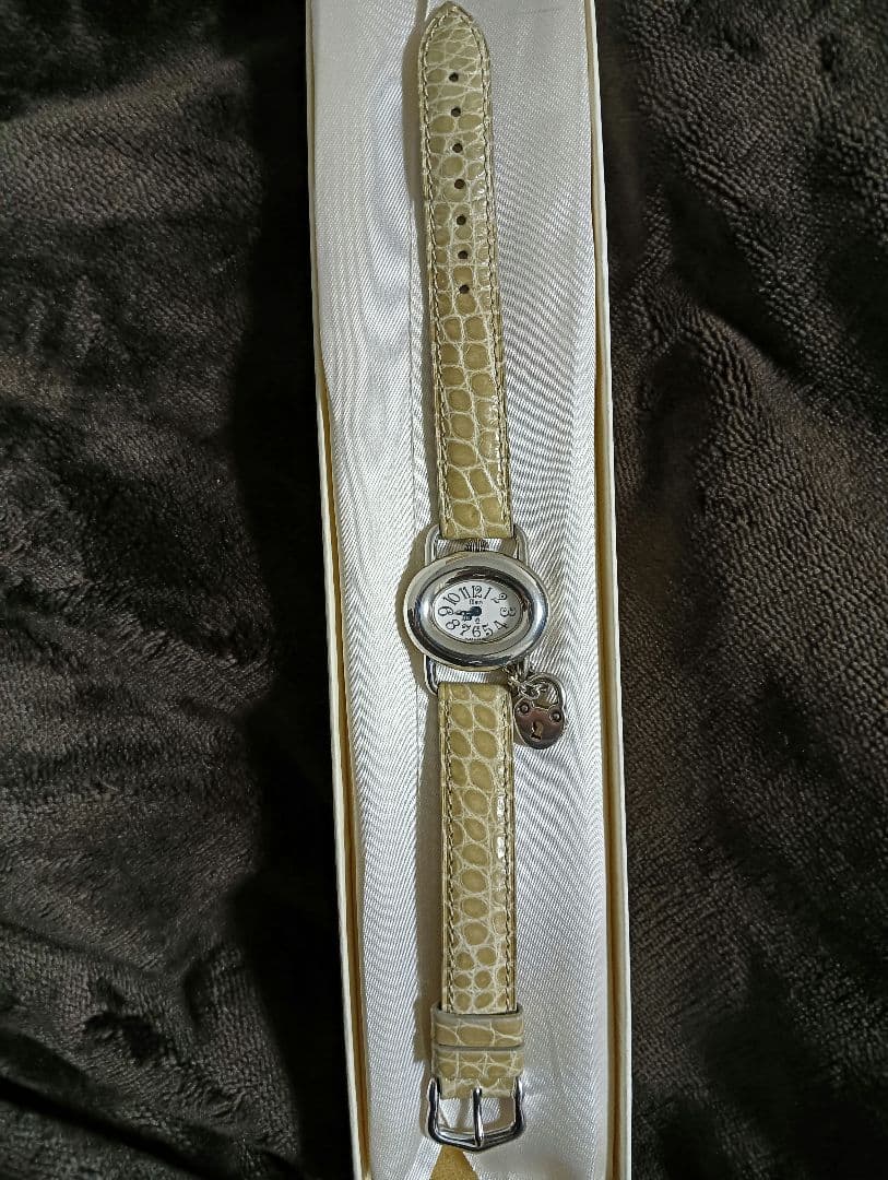 稼働品　Obrey　オブレイ　銀無垢　SOLID SILVER　腕時計　♡南京錠