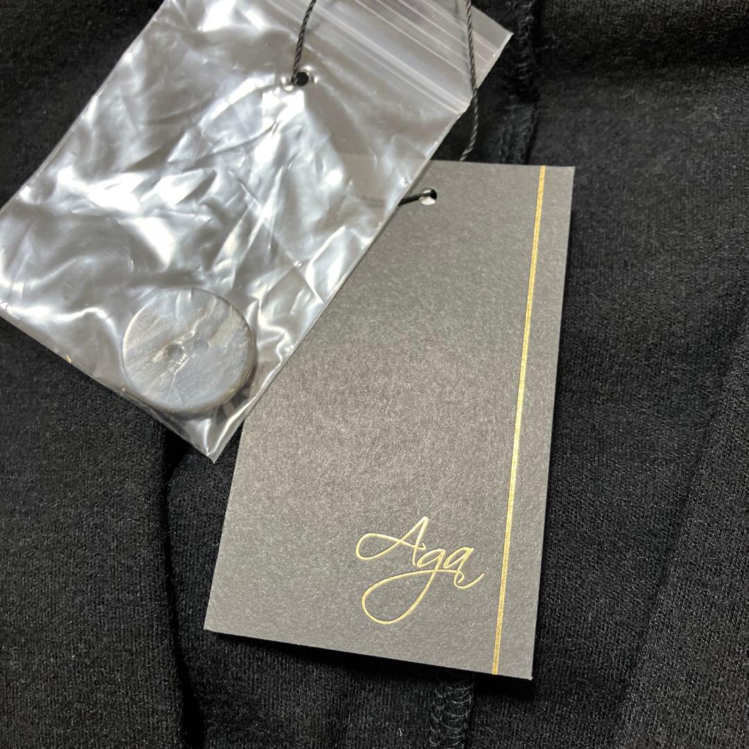 新品】 Aga ウール スムース ガウンジャケット ノーカラー 日本製