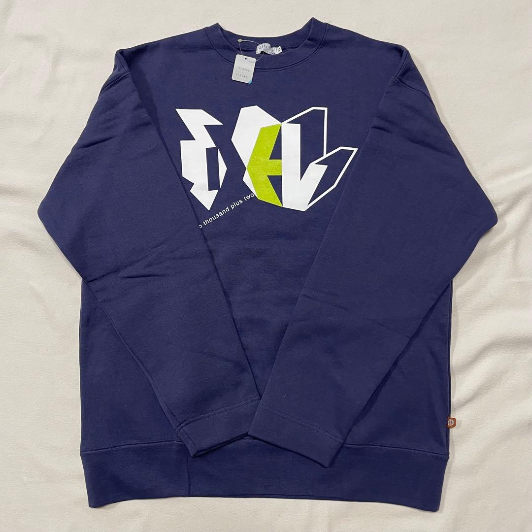 ネイビー グラフィックプリント スウェット Lサイズ - メルカリ