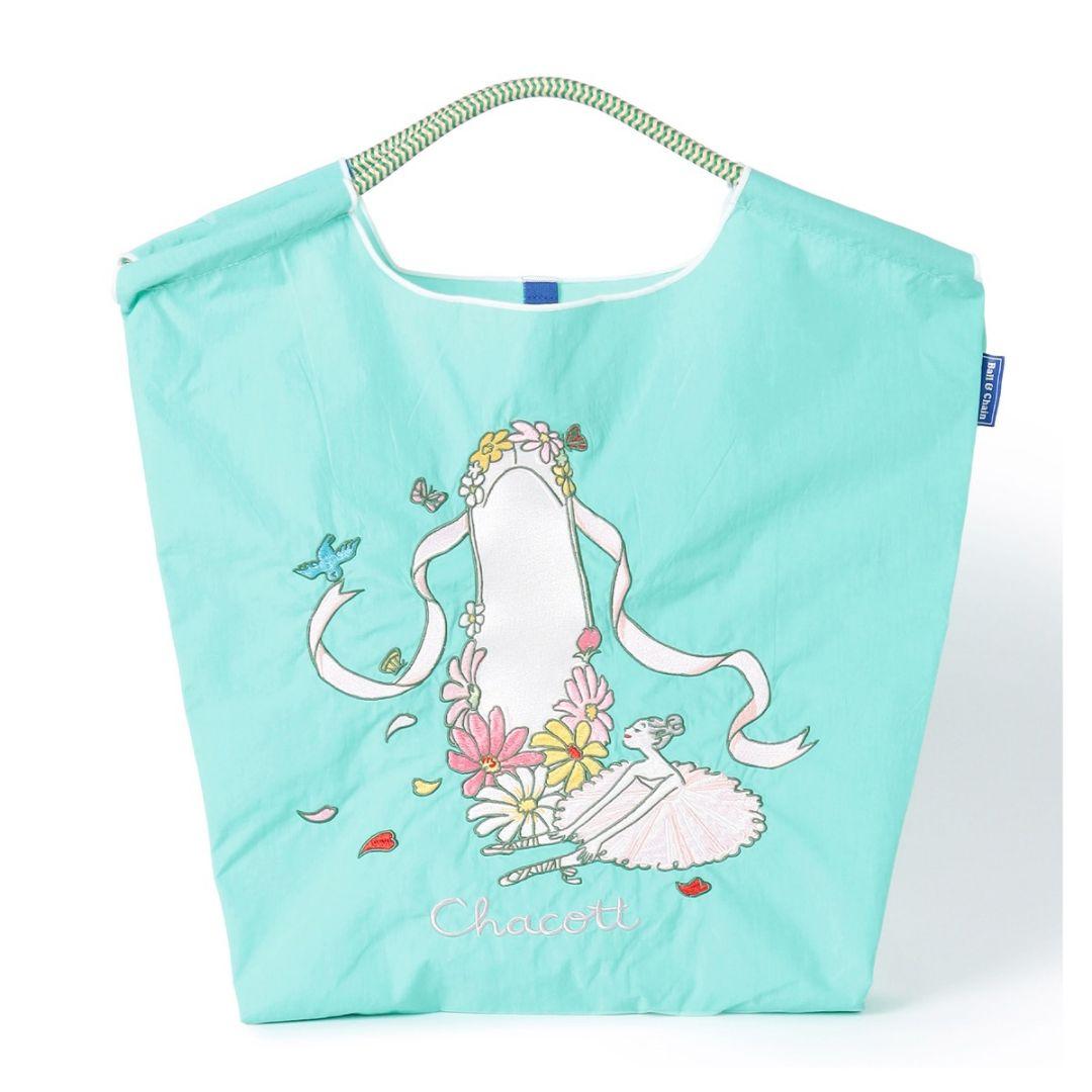 新品】Ball＆Chain×ChacottフラワーポワントトートMシーグリーン