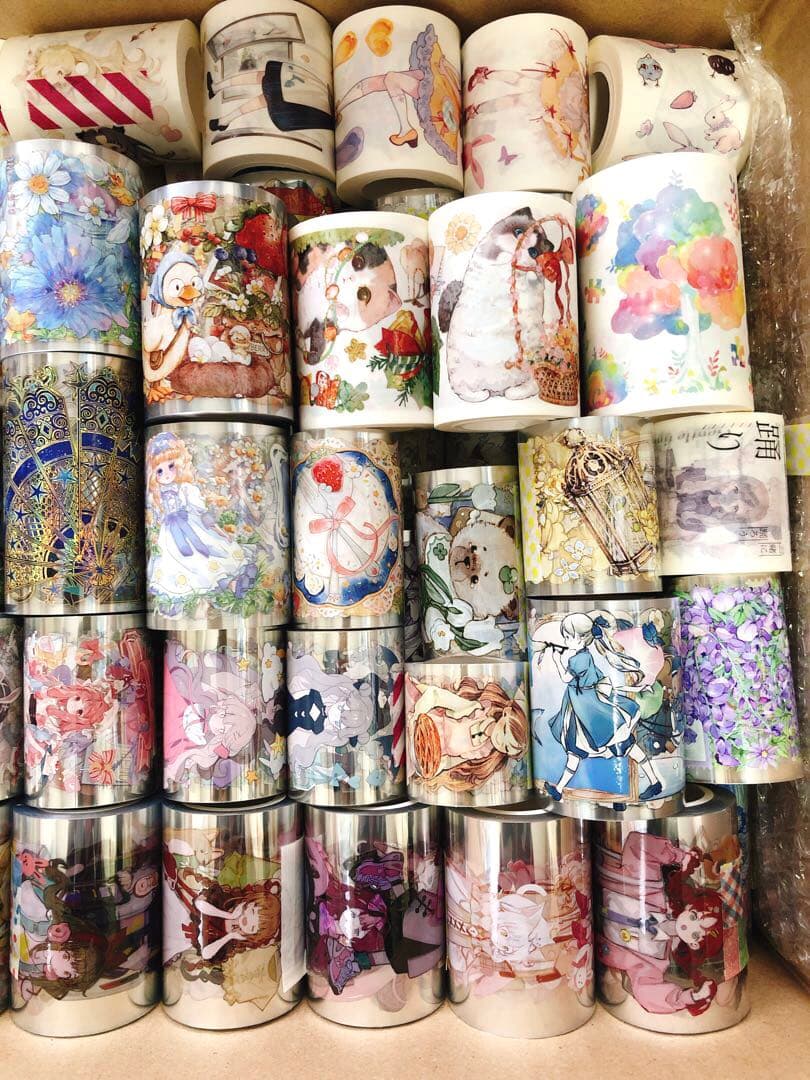 ★ちょまちゃん★【海外マステ 132巻】 大量 コラージュ 人物マステ