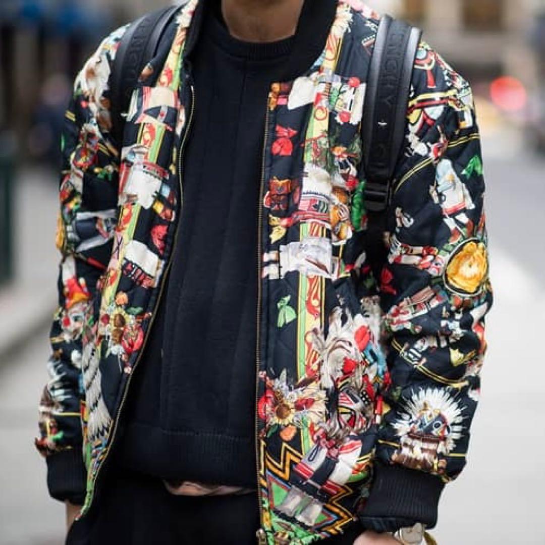 HERMES Kachinas バンダナ 総柄 シルク ボンバー ブルゾン - メルカリ