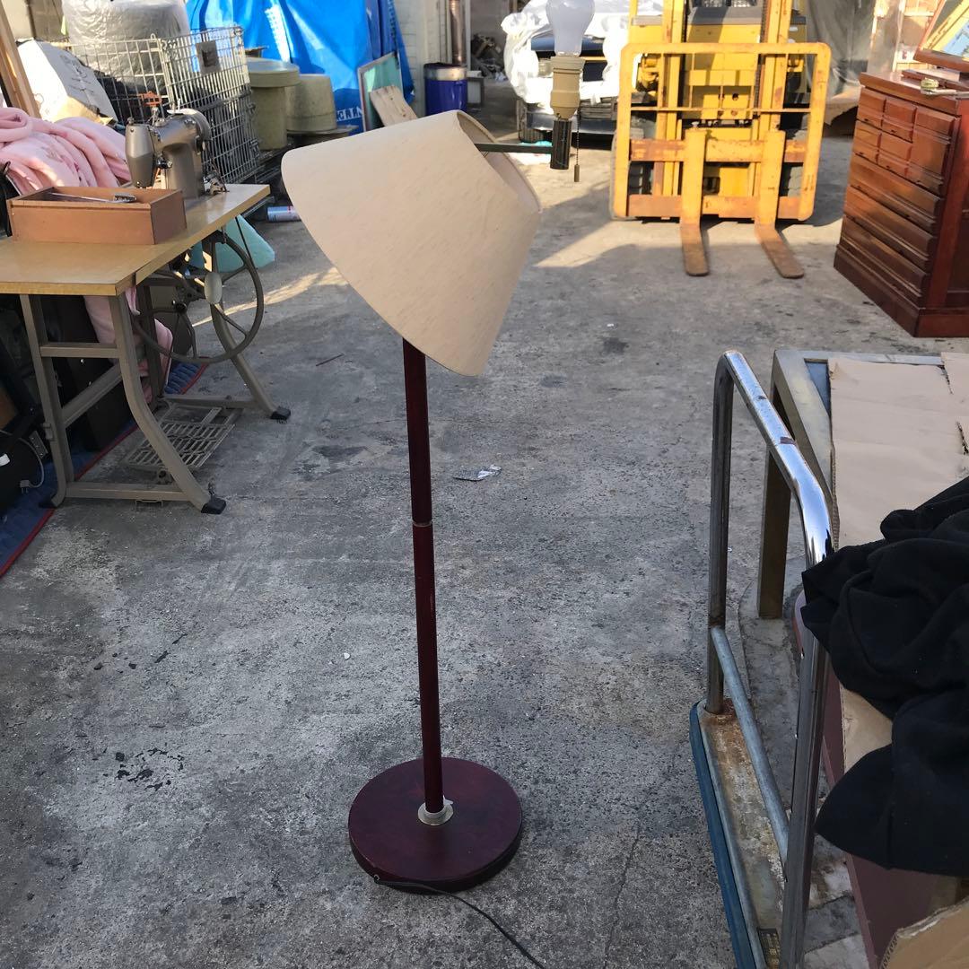 木製フロアスタンド ベージュシェード - メルカリ