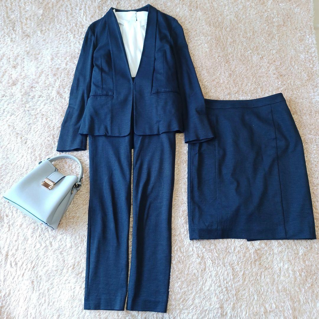 グリーンレーベルリラクシング ノーカラージャケット パンツ スカート