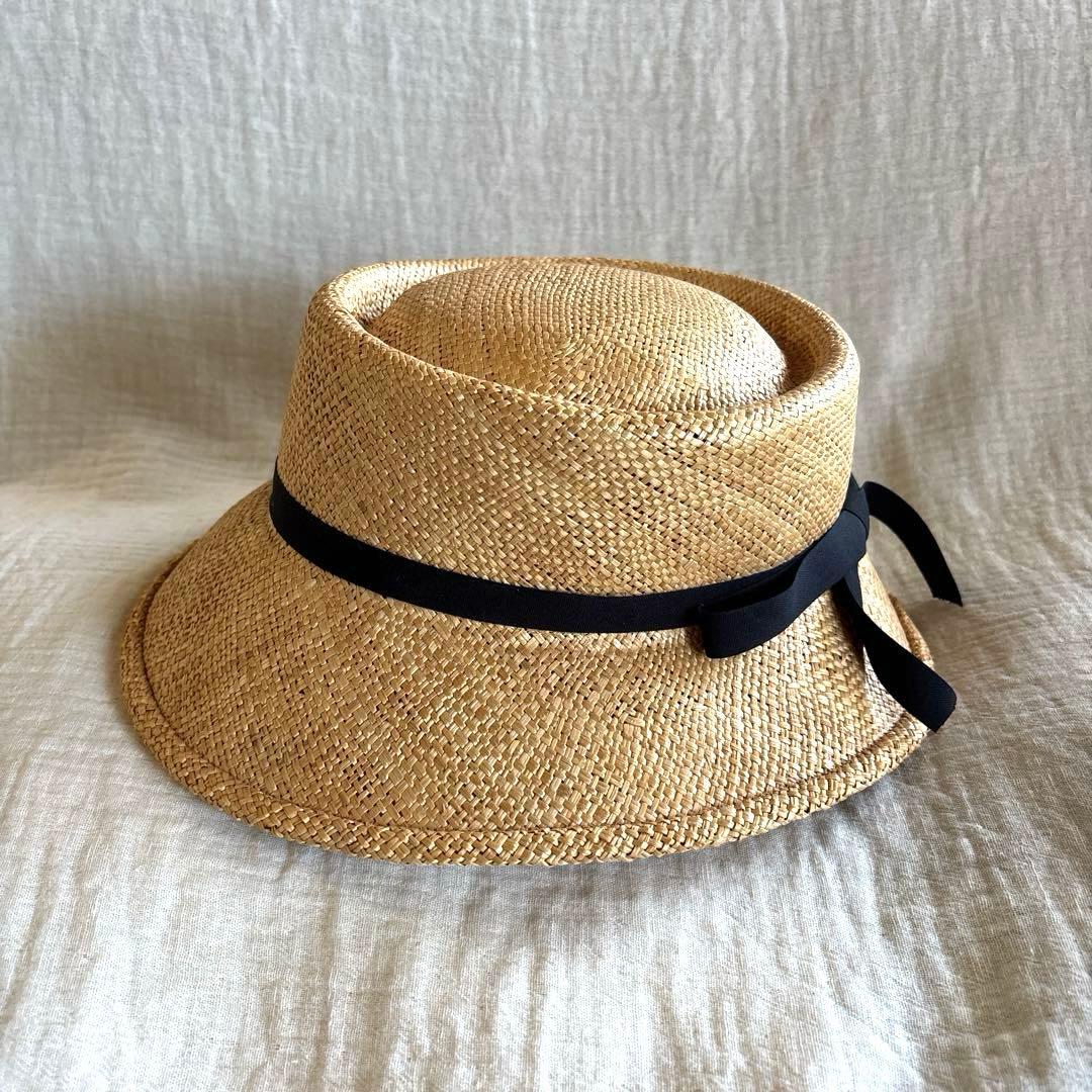 ベルレッタ　BERRETTA 麦わら帽子 ストローハット リボン