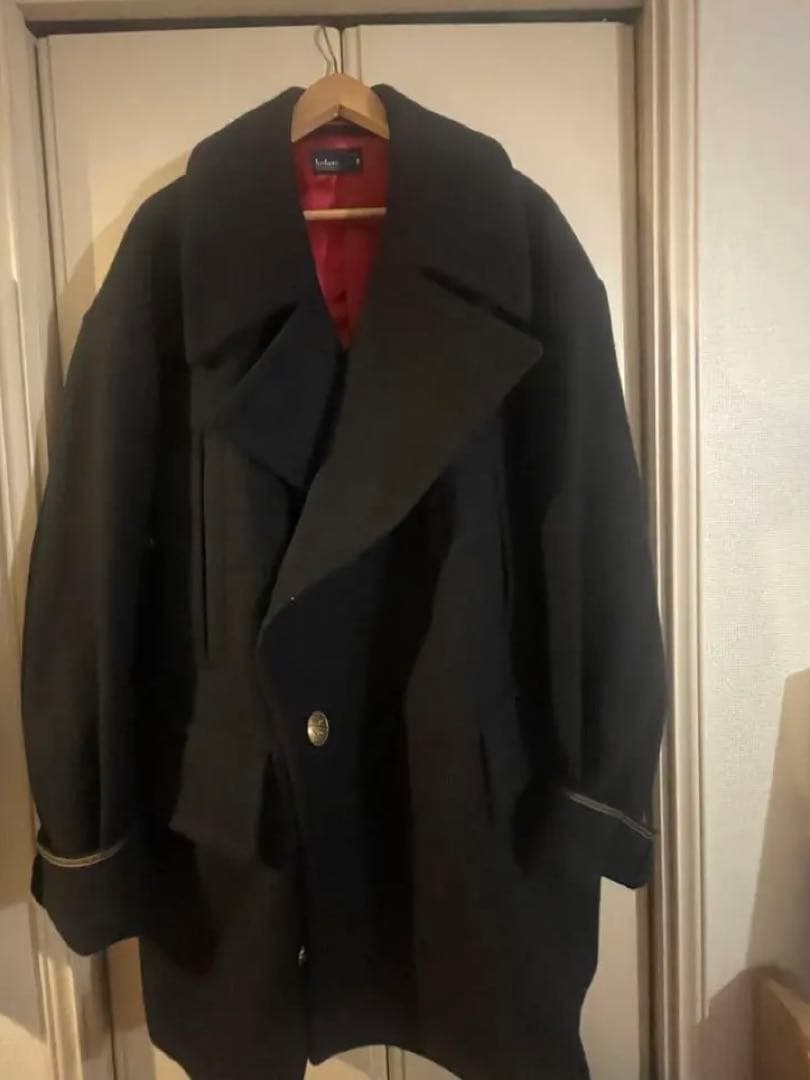 kolor ウール カシミア メルトン 金ボタン Pコート 定価140000円