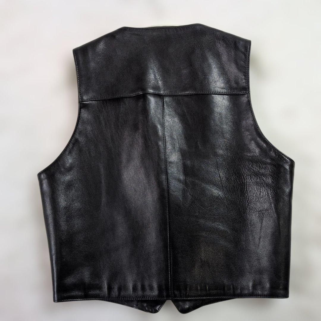 極美品☆Harold Daniell ホースレザーベスト F 黒 日本製 馬革 - メルカリ