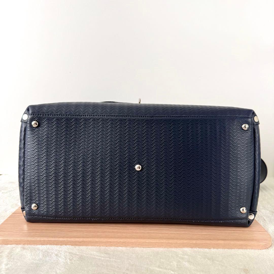 美品】ザネラート POSTINA L カミシミアブランディーン 紺色 - メルカリ