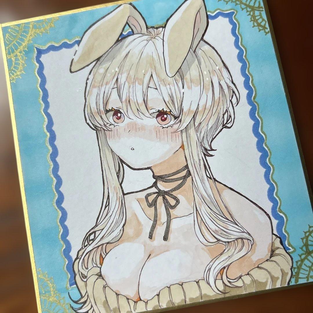 手描きイラスト オリジナル 小色紙 - メルカリ