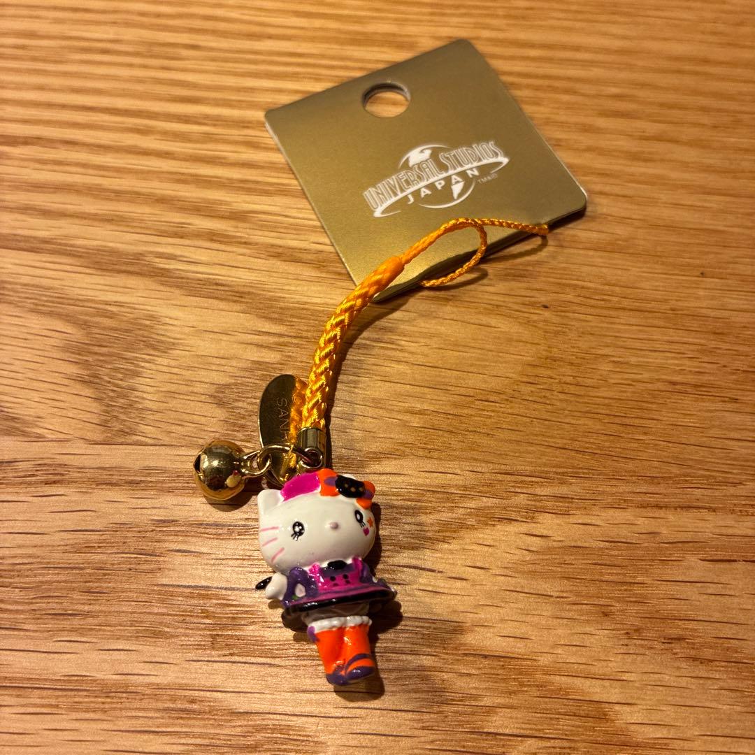 【激レア】USJ限定　2008年　ハローキティ　根付　ストラップ　期間限定　希少 レア ハローキティ ストラップ USJ限定根付 ユニバーサルスタジオ