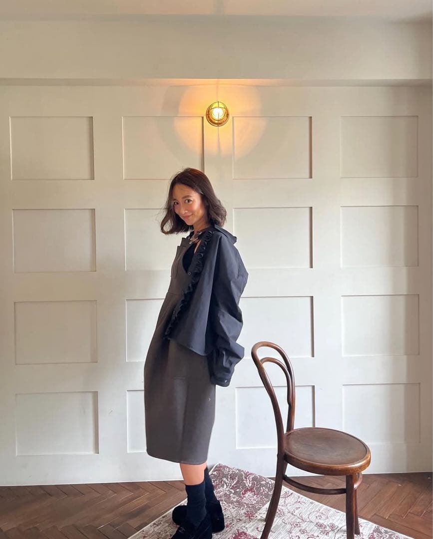 美品 【ロージーモンスター】 ドングリジャンパースカート ブラウン