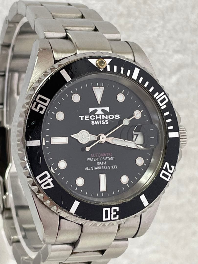 TECHNOS テクノス 裏スケルトン 自動巻き【TAM609】【稼働品】メンズ