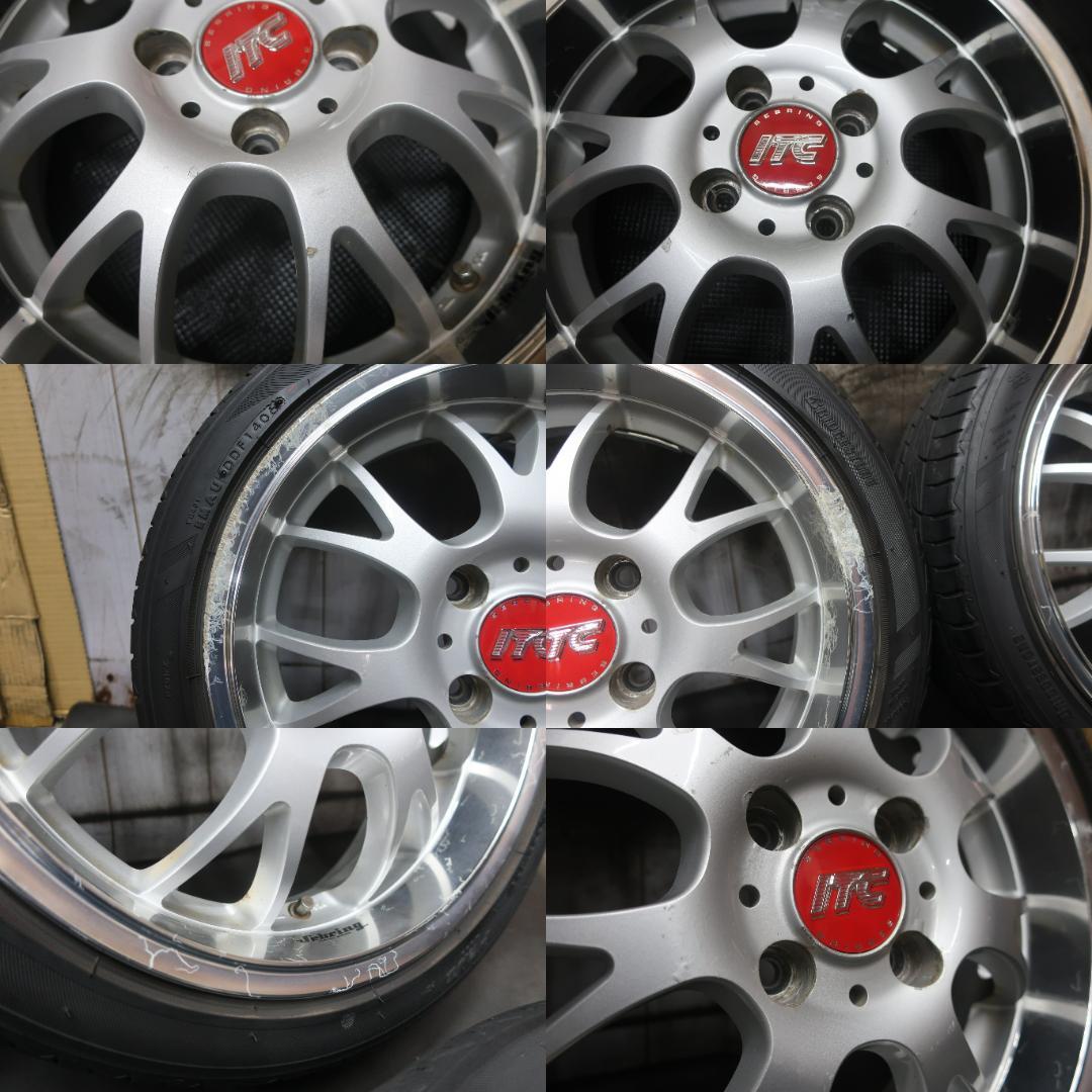 ITC 15×5.5J +45 PCD100 4穴 165/50R15 軽自動車