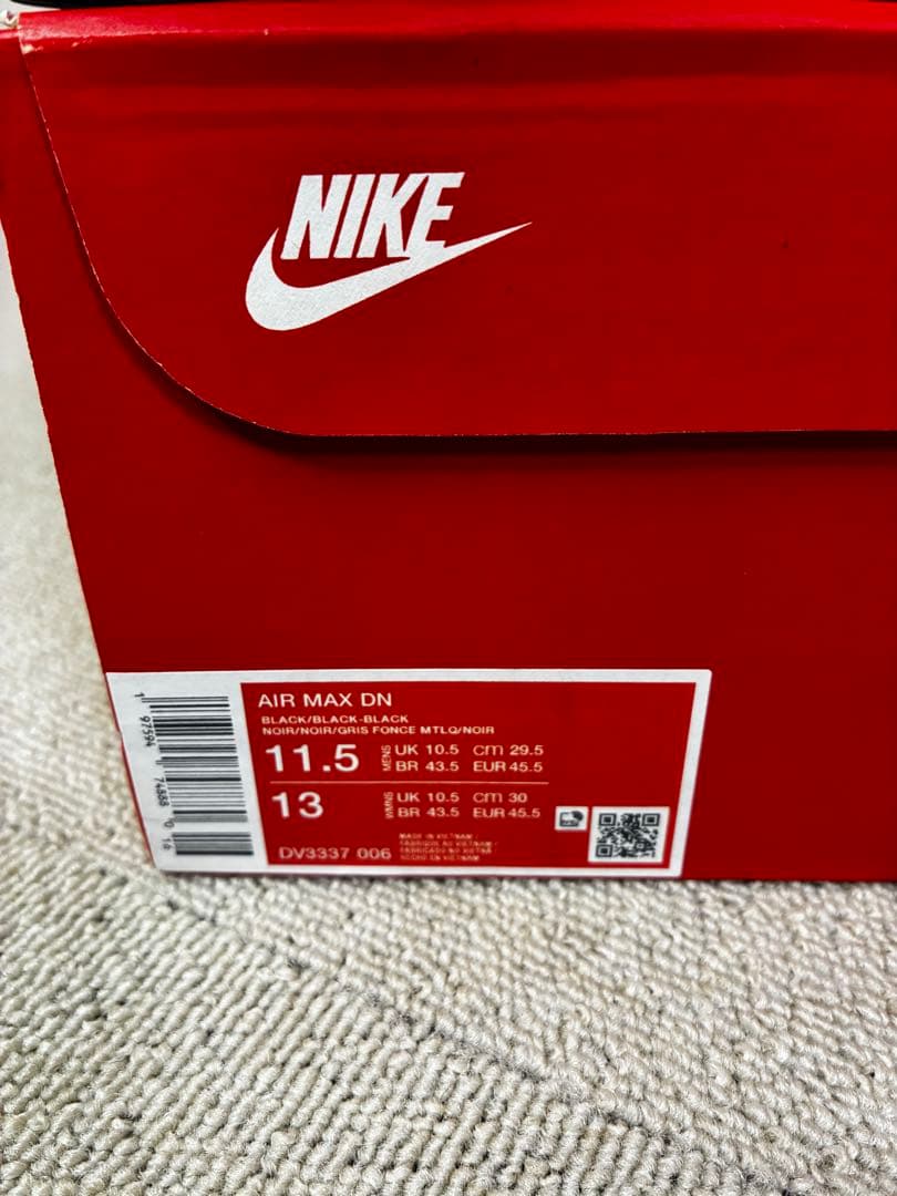 NIKE Air Max Dn \"Triple Black\" 29.0cm 箱付