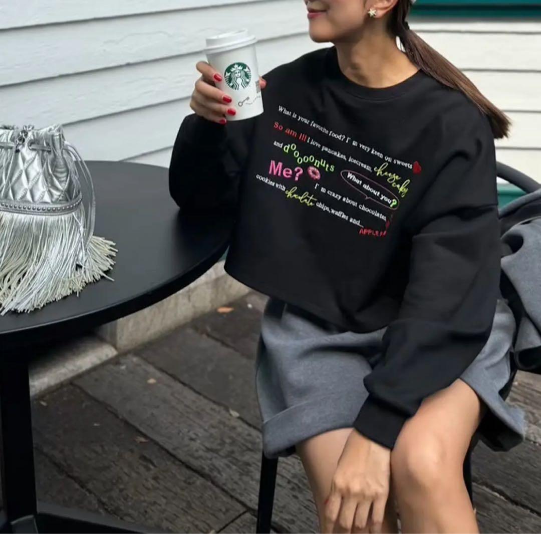 LINKABLE メッセージスウェットプルオーバー(ブラック) セール】メッセージロゴスウェットプルオーバー（スウェット）｜URBAN