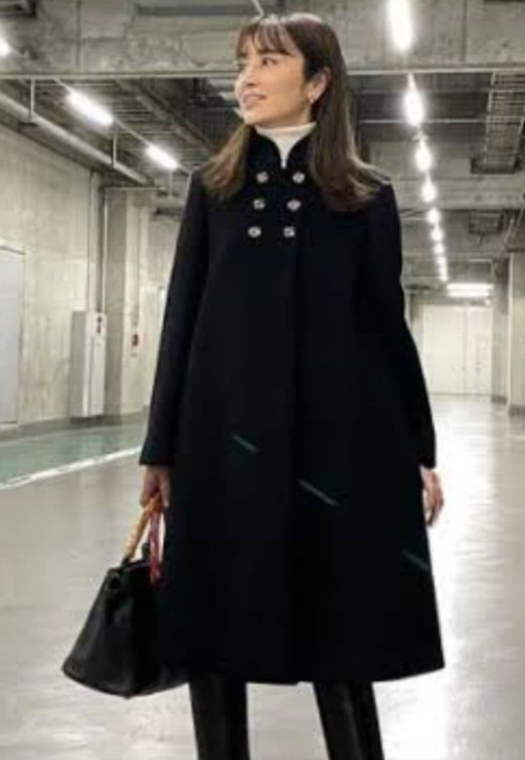GUCCI インターロッキングGウールコート グッチコート 矢田亜希子着用