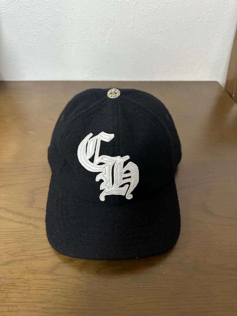 CHROME HEARTS／CHロゴ ウールベースボールキャップ ブラック CHROME HEARTS（クロムハーツ） 【極美品】CHROME HEARTS VERTICAL CH