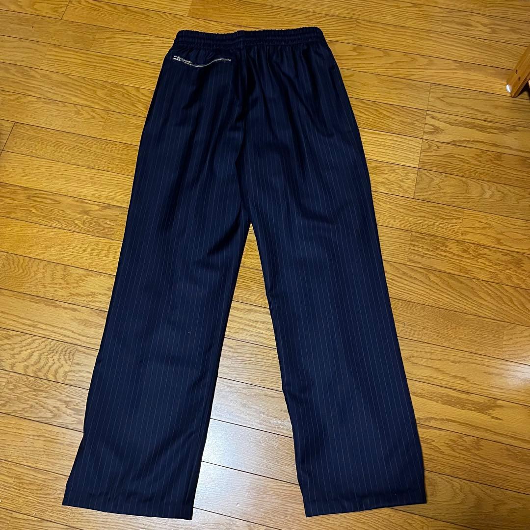 Needles ストライプ パンツ S ネイビー - メルカリ