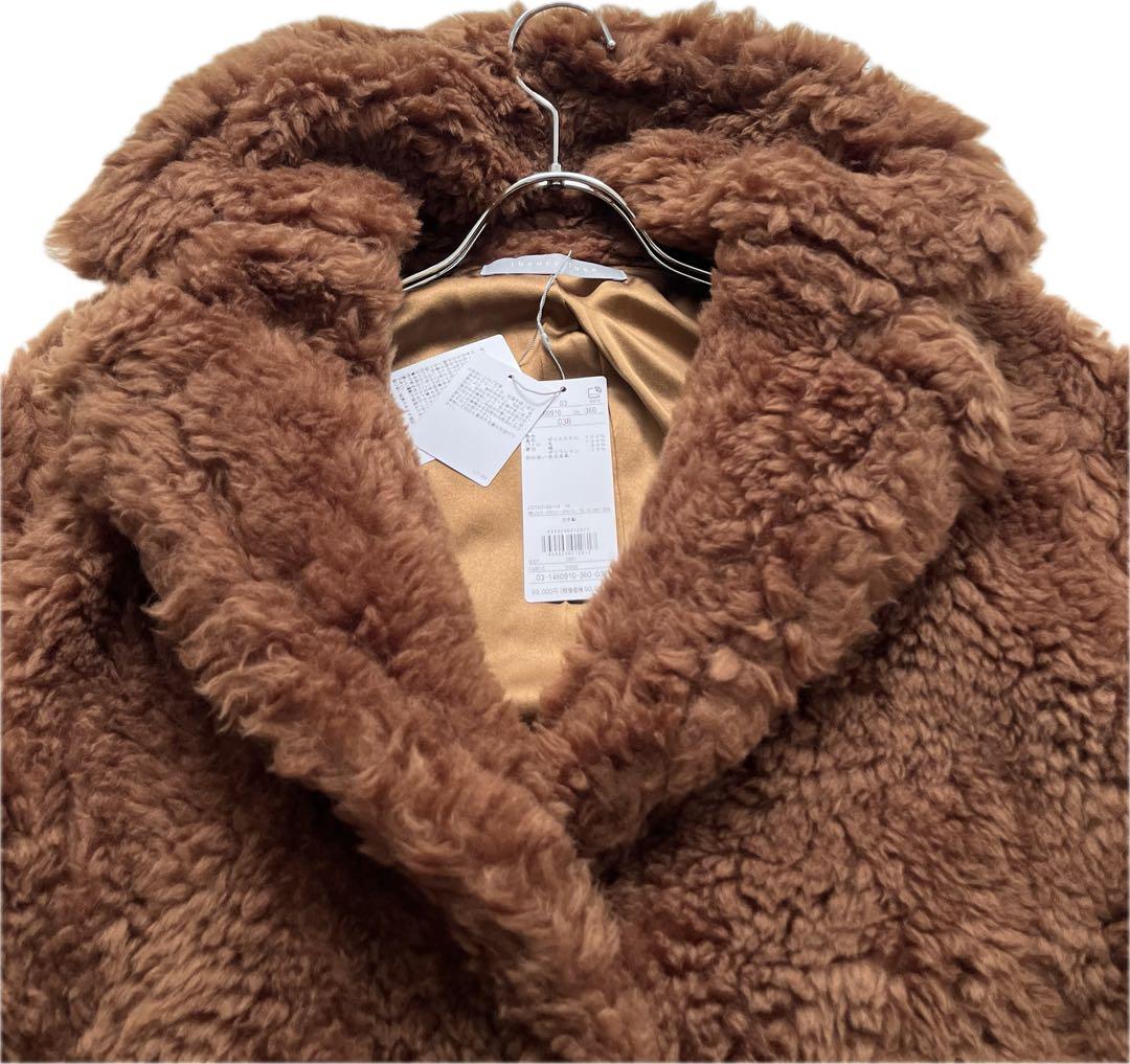 新品タグ付き】セオリーリュクス テディベアコート ボアコート ファー