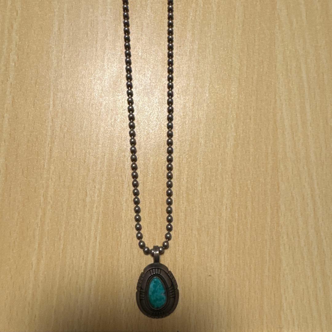 NAVAJO FRANCIS ターコイズ スターリングシルバー ネックレス - メルカリ