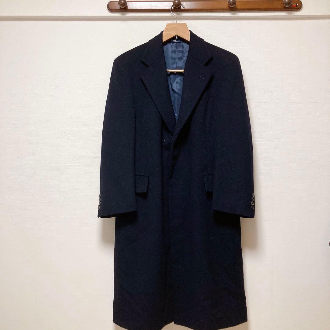 ポロラルフローレン コート ネイビー ウール