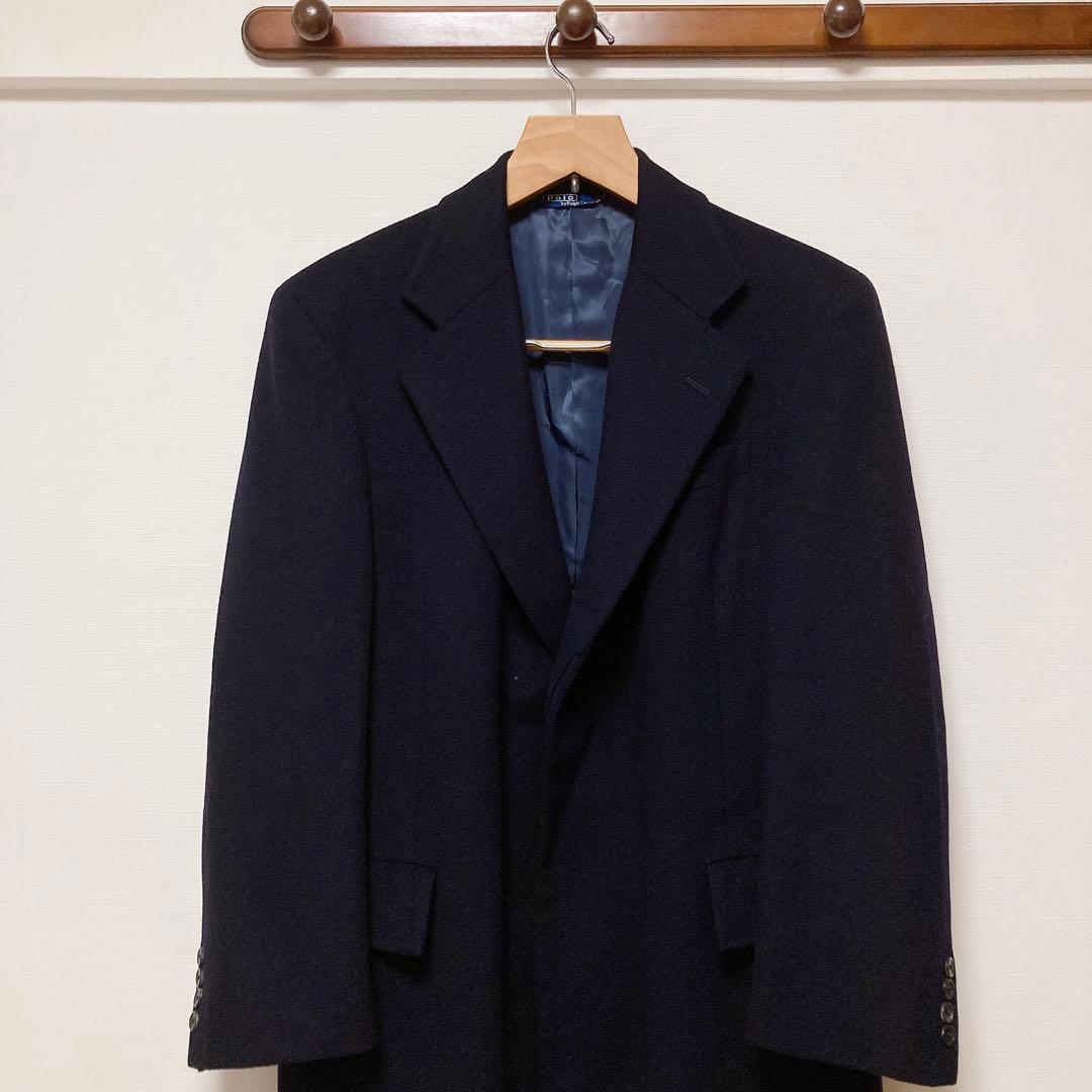 ポロラルフローレン コート ネイビー ウール