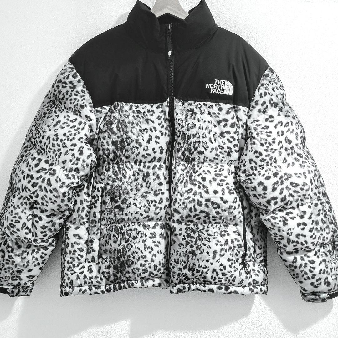 オーバーサイズ】ノースフェイス ヌプシ ダウンジャケット レオパード