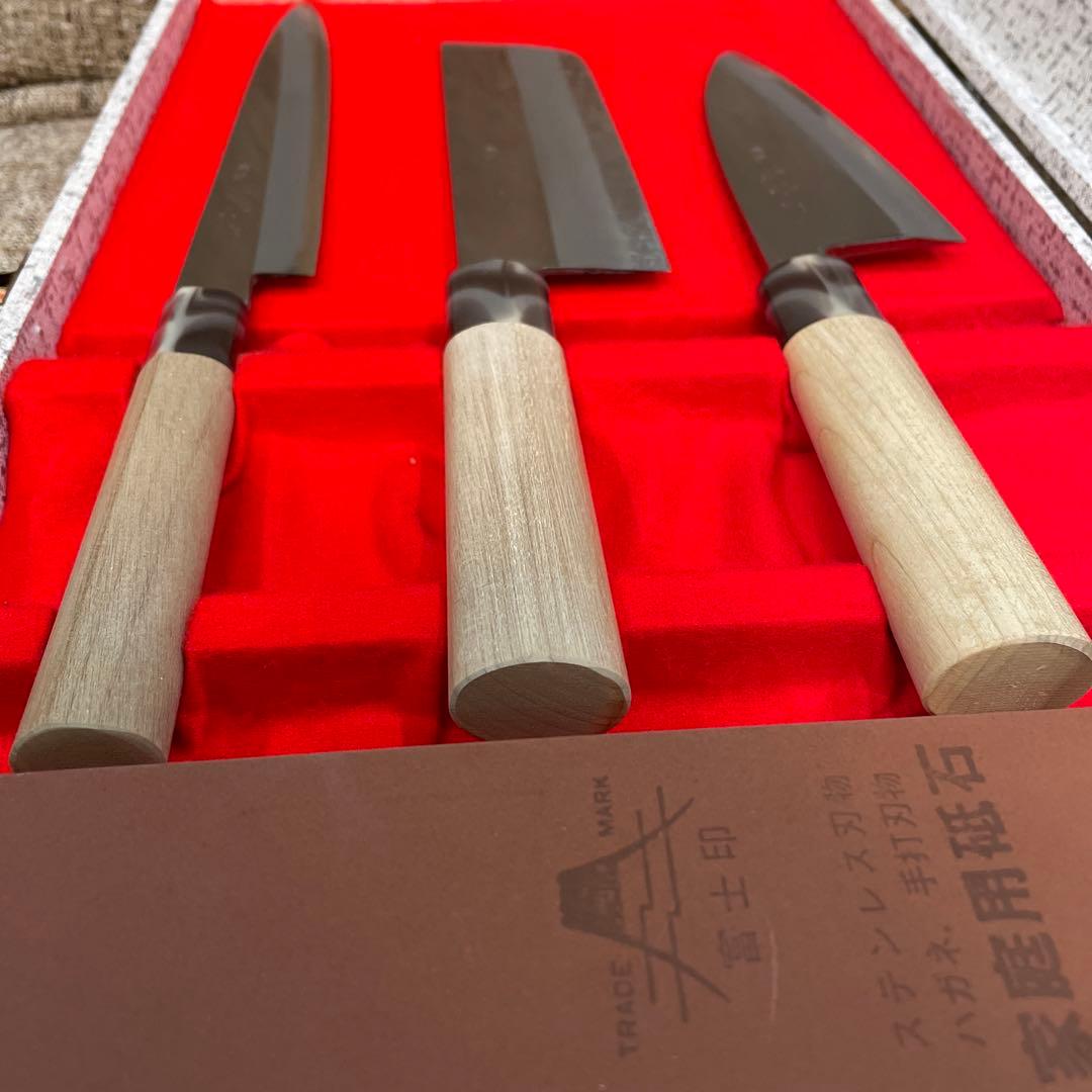 宗丹作 包丁3点&砥石のセット 箱付き - メルカリ