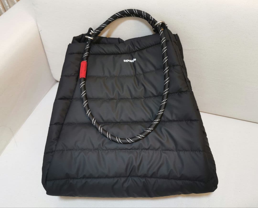 topologie ブラック トートバッグ 大容量トートバッグ 男女兼用 topologie(トポロジー)の【LEEオリジナルセット】ループトートバッグ