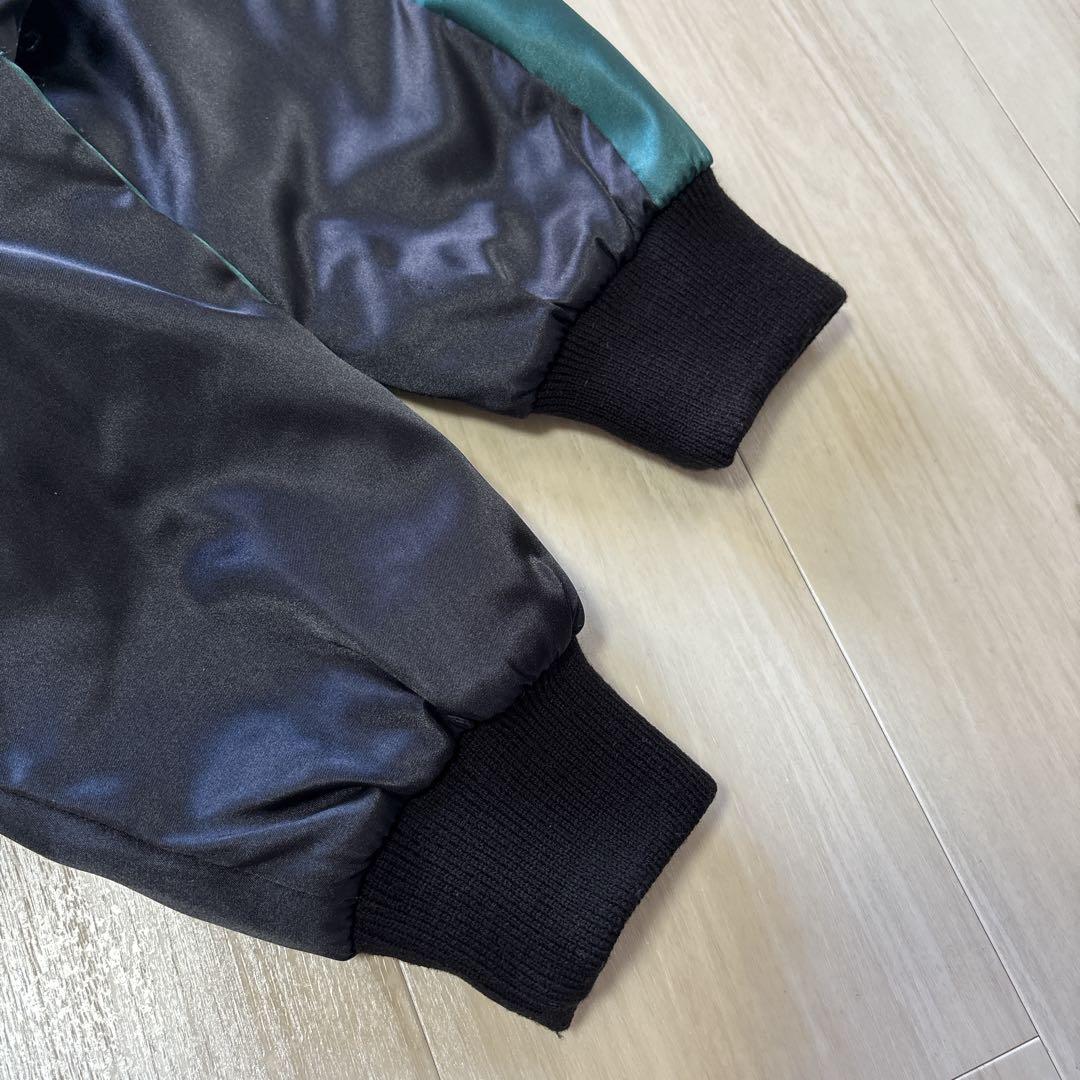 Hoshihime スカジャン 緑×黒 松井玲奈 S 龍 富士山 刺繍 サテン - メルカリ