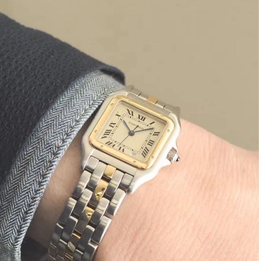 【美品】Cartier カルティエ パンテールMMデイト 1ロウ クォーツ