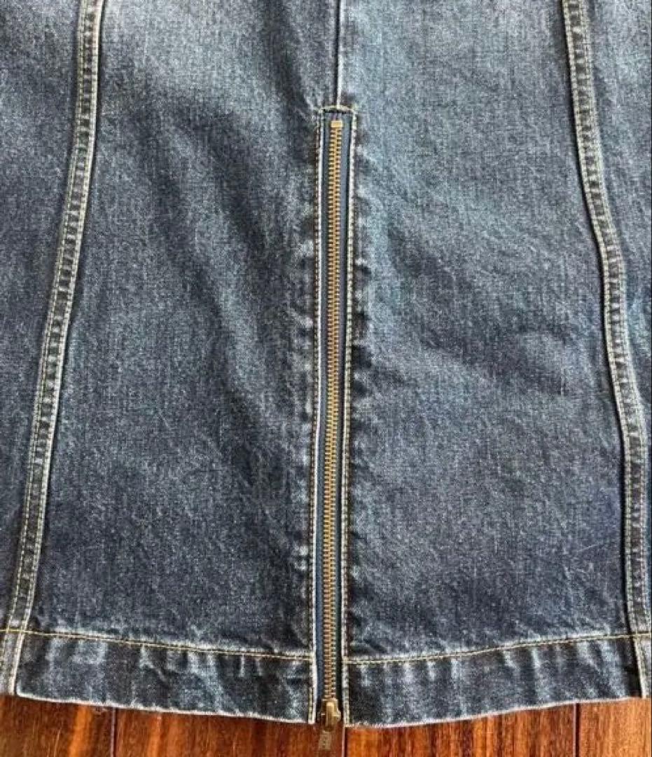 デニムノースリーブワンピース