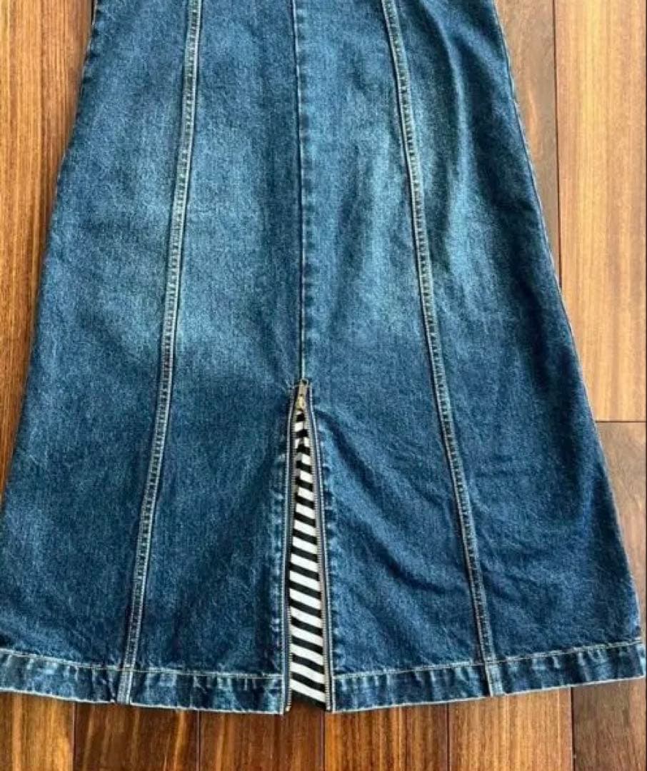 デニムノースリーブワンピース