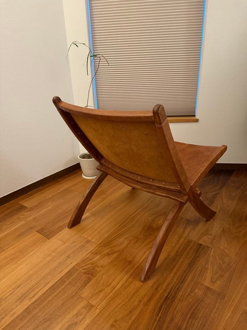 ZARA HOME レザー 1人掛けフォールディングチェア ソファ