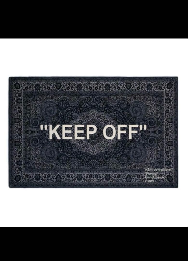 新品Virgil Abloh x IKEA \"KEEP OFF\" 200x300 Virgil Abloh x IKEA 