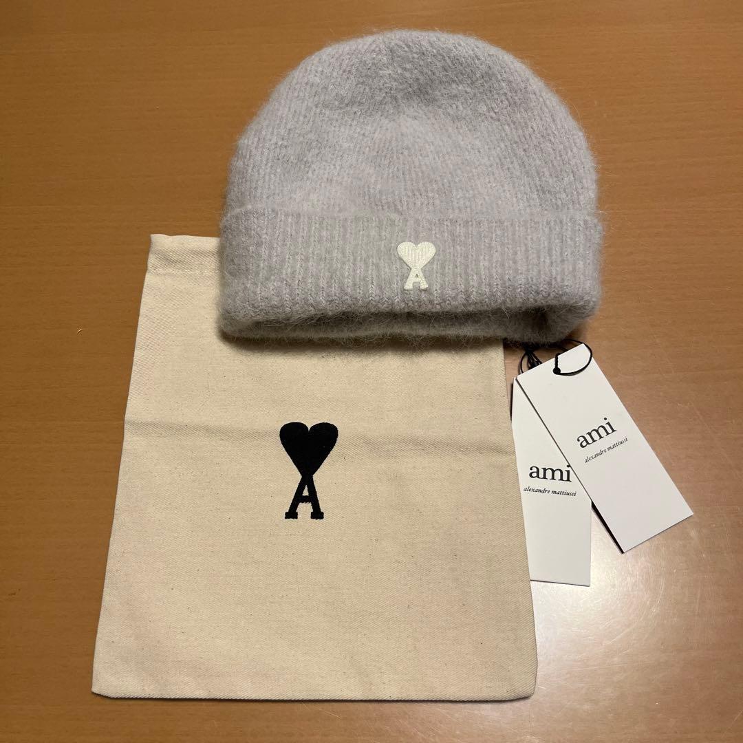 amiparis アミパリス ビーニー グレーニット帽 - メルカリ