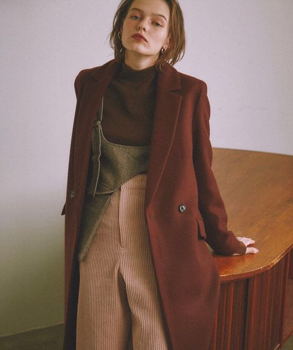 PUBLIC TOKYO カシミヤ混チェスターウールコート - メルカリ