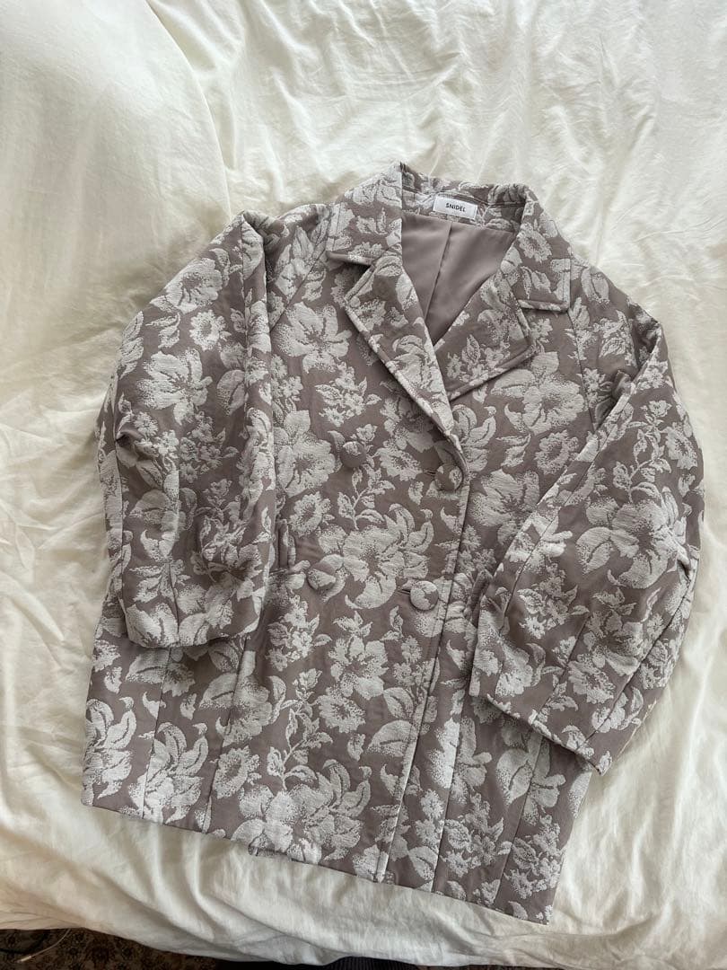 SNIDEL ジャガードミドルコート - チェスターコート買う