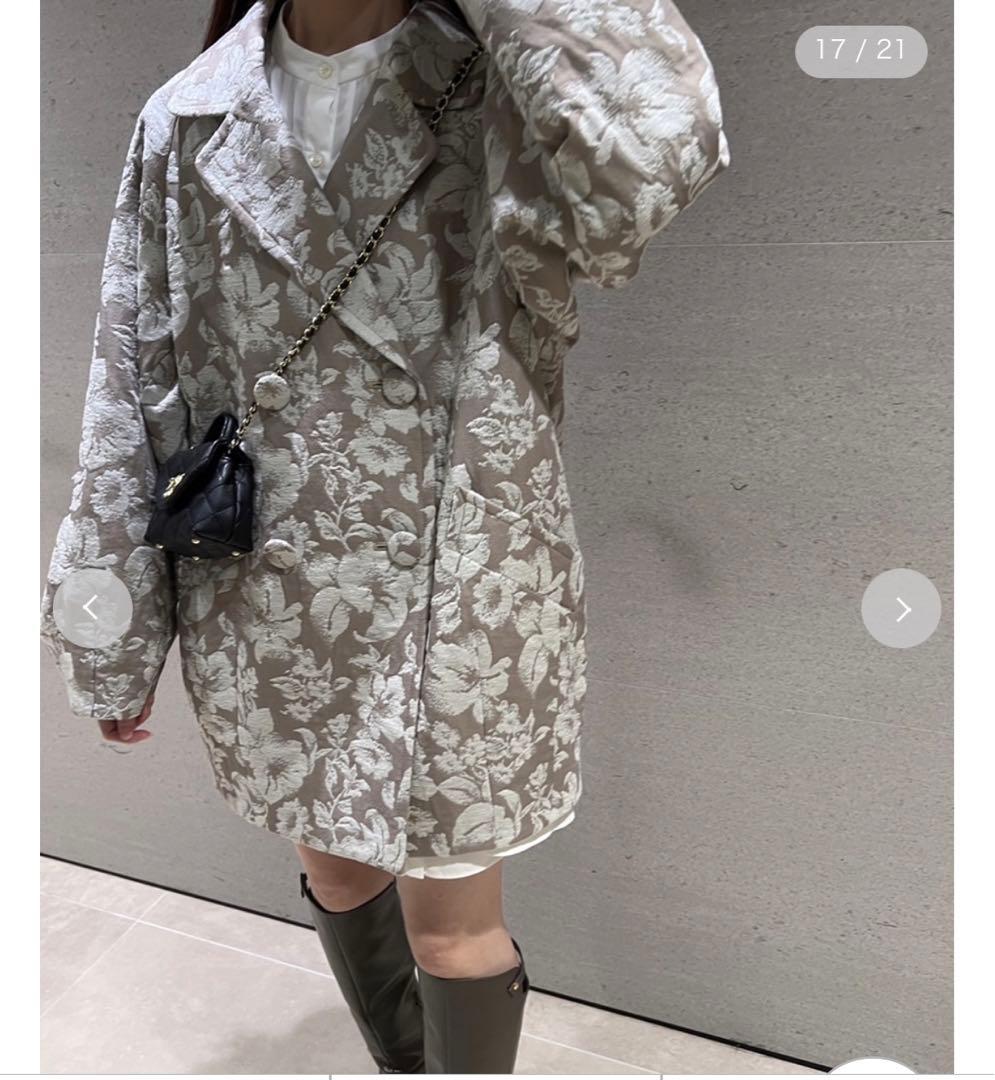 SNIDEL ジャガードミドルコート - チェスターコート買う