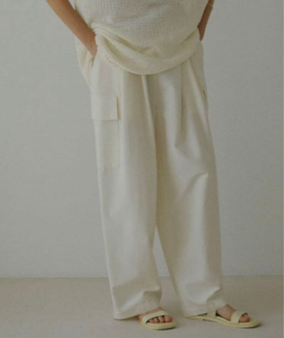 ETRE TOKYOジャガードウエストゴムアウトポケットパンツ - メルカリ