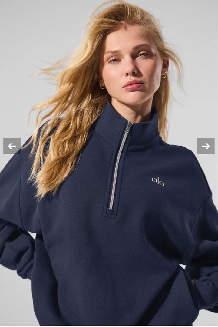 alo⁂美品XSサイズ⁂1/4ジッププルオーバー - メルカリ