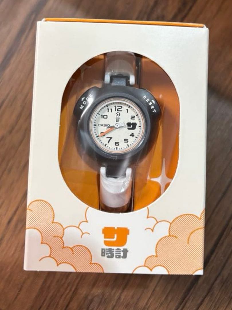 新品】CASIO サ時計 SAN-100H-7BJR ホワイト オレンジ - メルカリ
