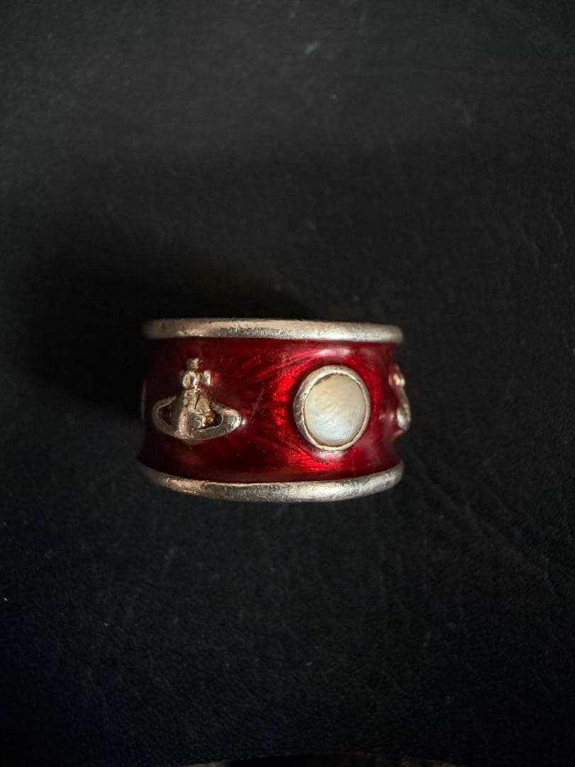 ヴィヴィアンウエストウッド オーブリング レッド M エナメル