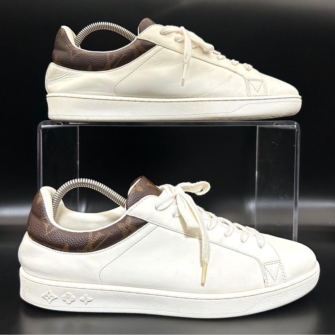 美品】ルイヴィトン ルクセンブルグライン スニーカー メンズ レザー