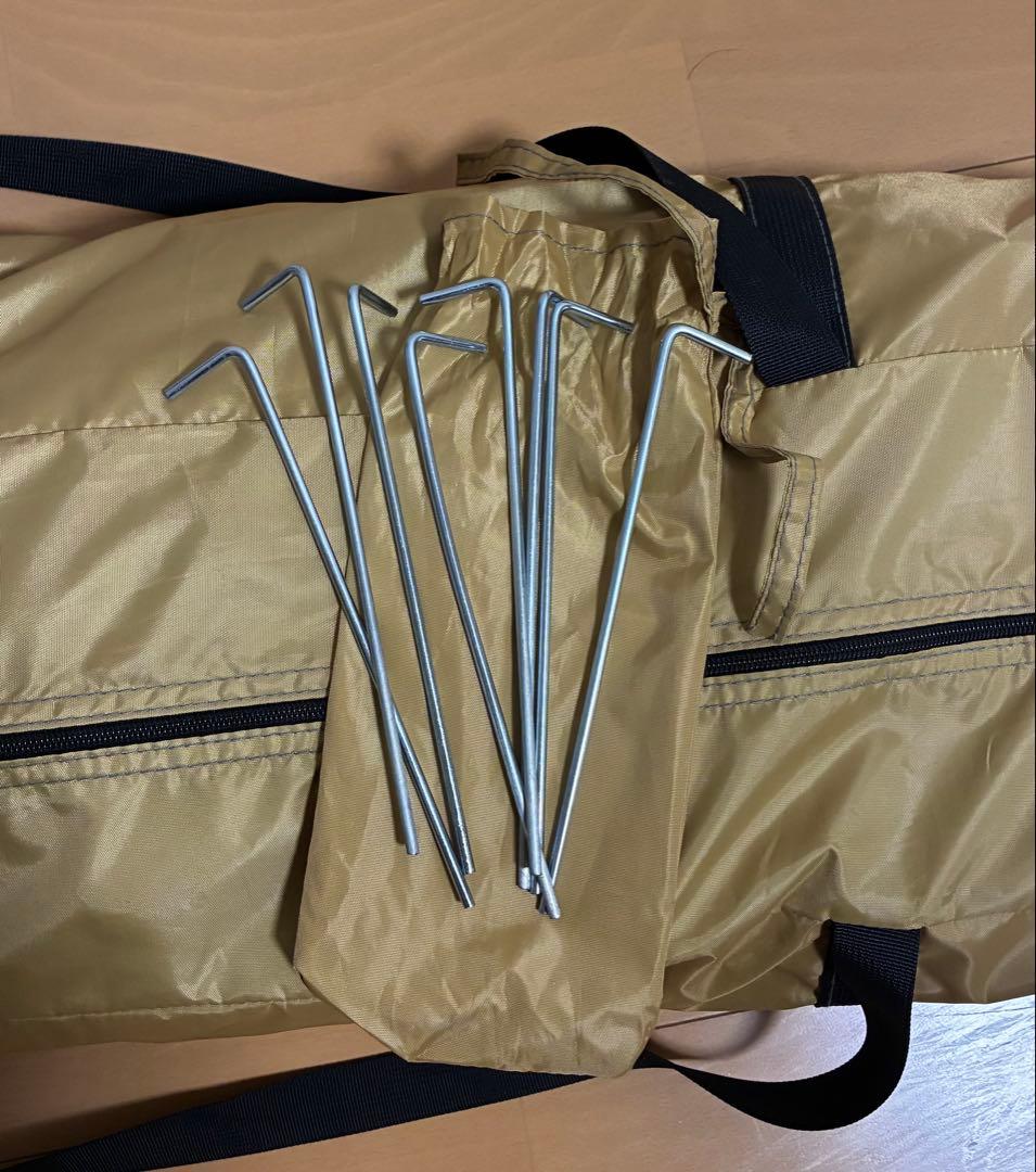 【クイックキャンプ】ワンタッチタープ 2.5m フラップ付き