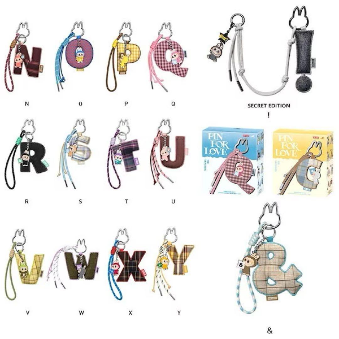 POPMART ラブブ PIN FOR LOVE イニシャルチャーム P - メルカリ