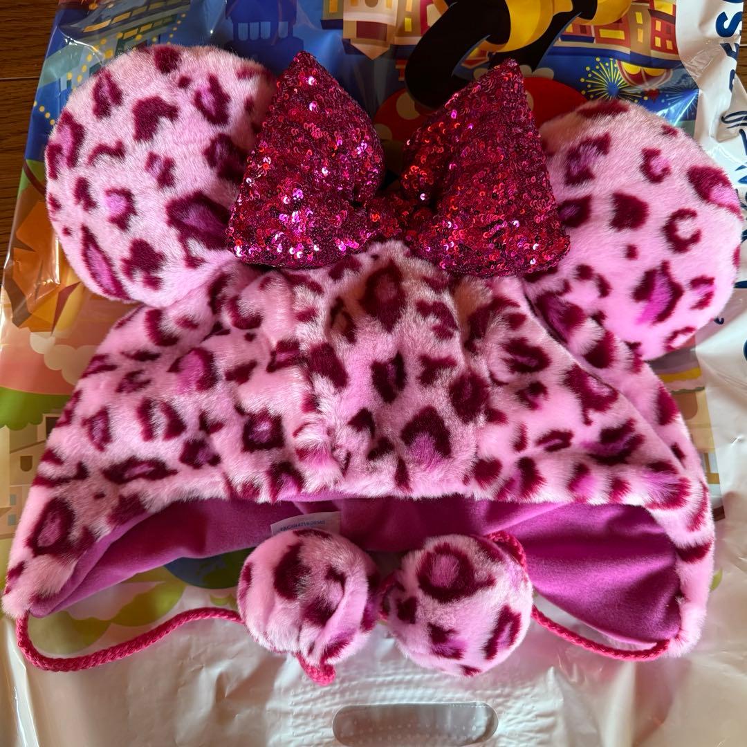 ディズニーリゾート ファンキャップ ヒョウ柄 豹柄 ピンク - メルカリ