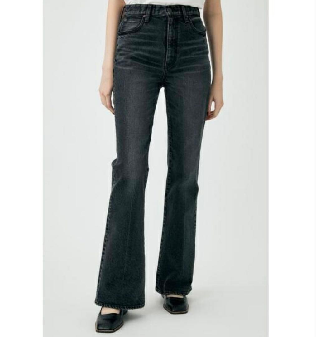 MOUSSY MVS BLACK FLARE ブラック フレアデニム 黒 22 - メルカリ