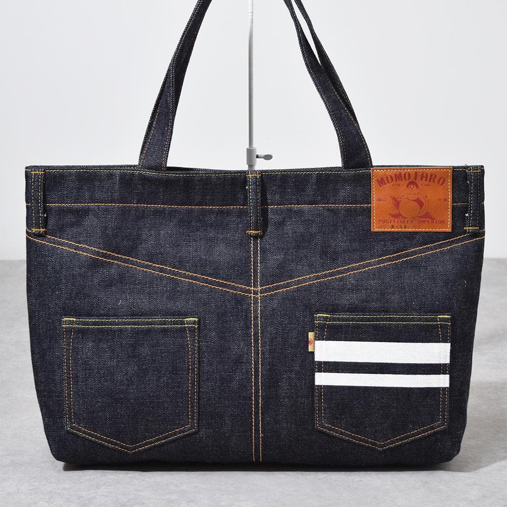 新品同様】桃太郎ジーンズ MOMOTARO JEANS 出陣デニムトートバッグ