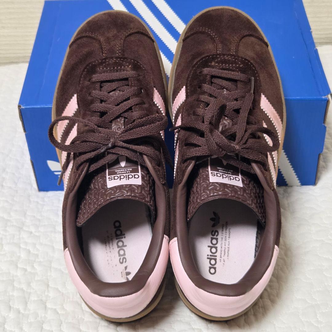 24cm adidas スニーカー アディダス ガゼル ボールド ブラウンピンク